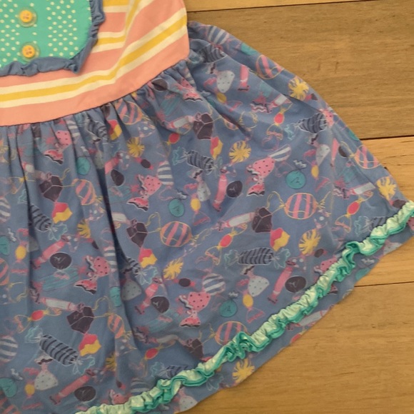 Matilda Jane Candy Design Top & Shorts Set sz 10 - Picture 6 of 10